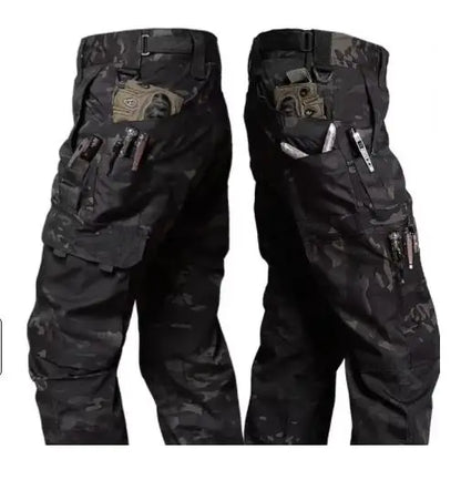 Pantalon Cargo Homme Résistant à l'Usure — Multi-poches, Coupe Droite, Style Tactique et Décontracté - BLACKBEARD OUTDOOR INDUSTRIES