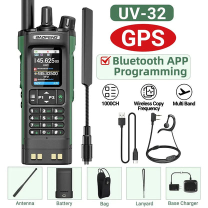 Talkie-Walkie Baofeng UV-32 – Programmation Bluetooth & GPS Intégré Ma boutique