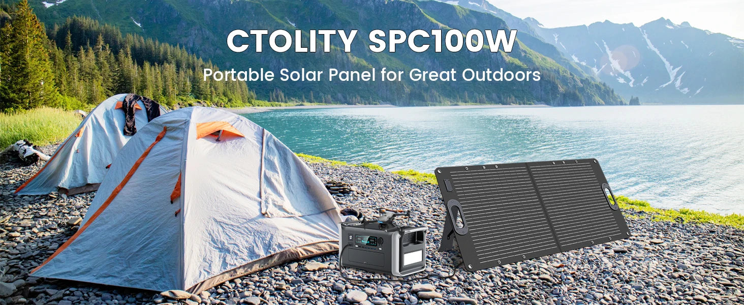 Dokio 100W Panneau Solaire Flexible et Pliant 18V avec Kit Contrôleur 12V – Idéal pour Camping, Voyage et VR - BLACKBEARD OUTDOOR INDUSTRIES