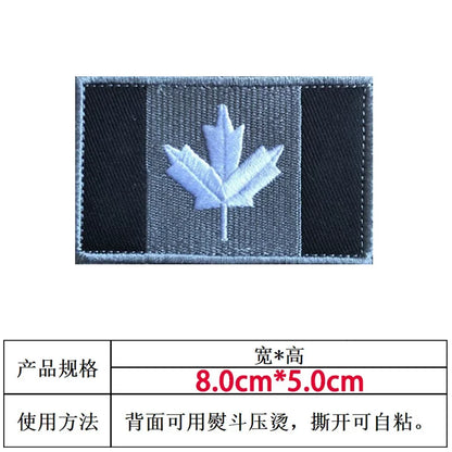 Patch Drapeau Canada – Brodé avec Velcro ou à Coudre - BLACKBEARD OUTDOOR INDUSTRIES
