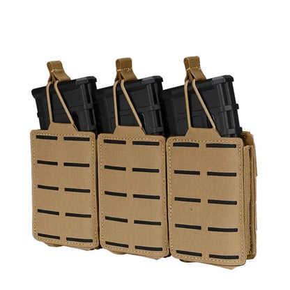 IDOGEAR Poche Tactique LSR 556 Triple Mag Carrier MOLLE - Poche à Munitions Découpée au Laser BLACKBEARD OUTDOOR INDUSTRIES