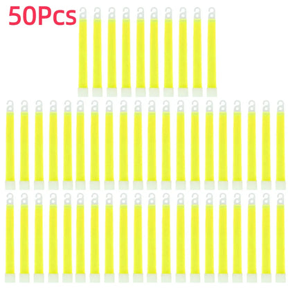 Lot de 50 Bâtons Lumineux Fluorescents 15 cm Équipement de Survie Militaire | Camping, Randonnée, SOS, Urgence, Fête | - BLACKBEARD OUTDOOR INDUSTRIES