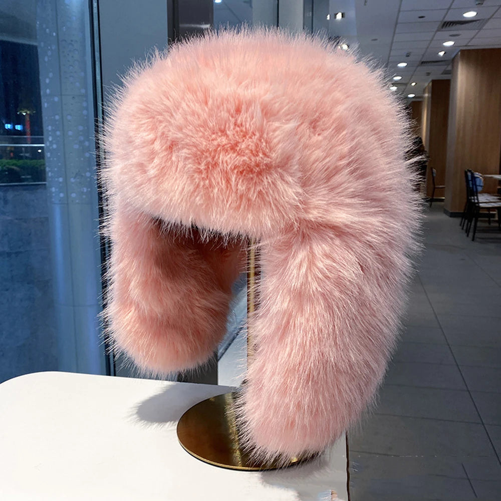 Chapka Saga Furs en Faux Vison Bleu - BLACKBEARD OUTDOOR INDUSTRIES