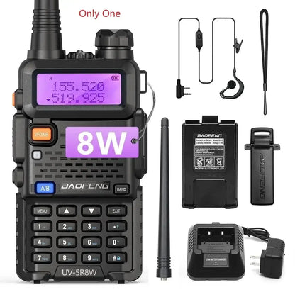 Baofeng UV-5R 8W – Radio Bidirectionnelle Haute Puissance | Jusqu’à 15 km de Portée Ma boutique
