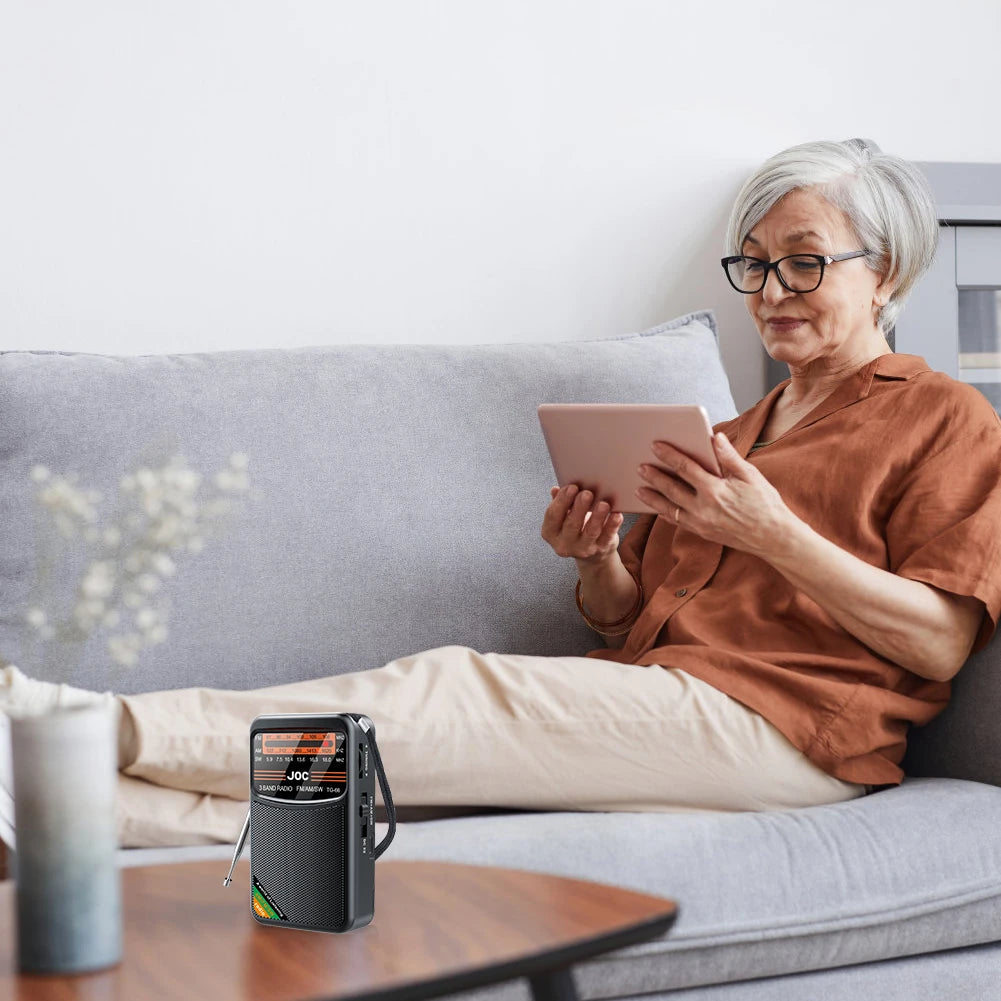 📻 Mini Radio Portable AM/FM/SW – Rechargeable avec Haut-Parleur Stéréo et Écran HD Ma boutique