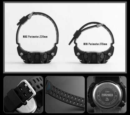 Montre Digitale Sport Homme SKMEI 1384 – Résistante et Multifonction - BLACKBEARD OUTDOOR INDUSTRIES