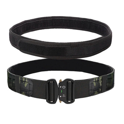 Ceinturon Tactique LOOP – Nylon Haute Qualité avec Boucle Métal, Multicam, Noir, Kaki Ma boutique