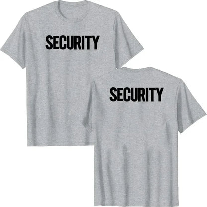 T-shirt Sécurité à Imprimé Recto-Verso - T-shirt Homme Uniforme Personnel d'Événement | Vêtement de Travail Casual à Manches Courtes - BLACKBEARD OUTDOOR INDUSTRIES