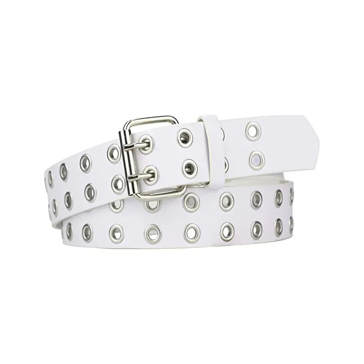 Ceinture Punk Noir en PU avec Rivets Métalliques – Ceinture de Mode Unisexe, Taille Ajustable, Accessoire Tendance pour  Femmes (Longueur 110 cm) - BLACKBEARD OUTDOOR INDUSTRIES