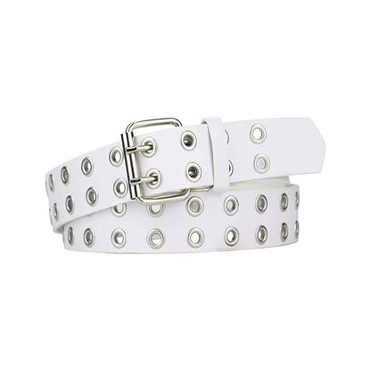 Ceinture Punk Noir en PU avec Rivets Métalliques – Ceinture de Mode Unisexe, Taille Ajustable, Accessoire Tendance pour  Femmes (Longueur 110 cm) - BLACKBEARD OUTDOOR INDUSTRIES