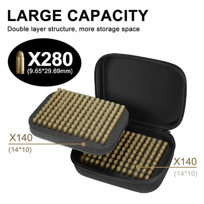 Boîte de Rangement pour Munitions .22LR / 9mm – Jusqu’à 468 Cartouches – Pochette Organiseur de Balles pour Pistolet et Fusil Ma boutique