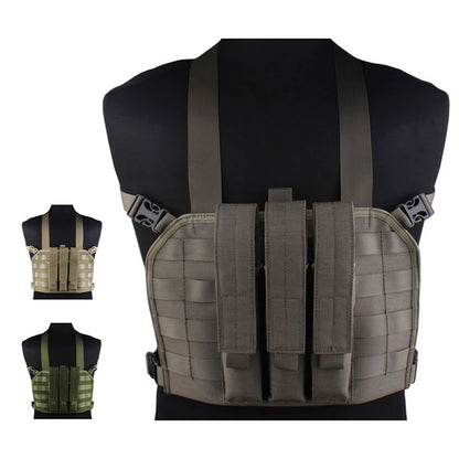 EMERSONGEAR MP7 Chest Rig avec Poche à Magazines – Gilet Tactique MOLLE pour Airsoft, Chasse et Camping - BLACKBEARD OUTDOOR INDUSTRIES