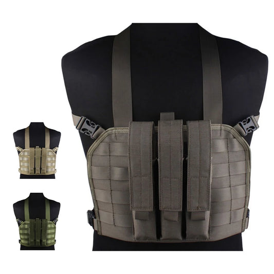 EMERSONGEAR MP7 Chest Rig avec Poche à Magazines – Gilet Tactique MOLLE pour Airsoft, Chasse et Camping - BLACKBEARD OUTDOOR INDUSTRIES
