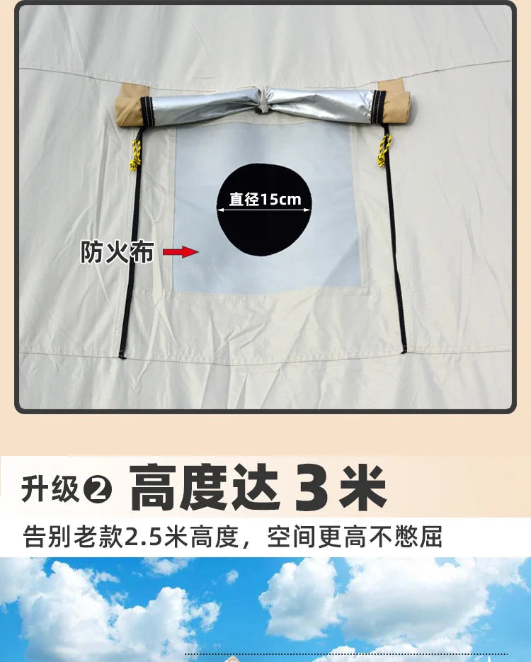 Tente de Luxe Mongolia Yurt pour 6-10 Personnes –  Camping Premium BLACKBEARD OUTDOOR INDUSTRIES