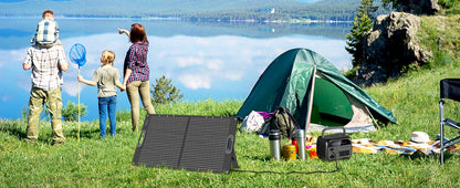 Dokio 100W Panneau Solaire Flexible et Pliant 18V avec Kit Contrôleur 12V – Idéal pour Camping, Voyage et VR - BLACKBEARD OUTDOOR INDUSTRIES