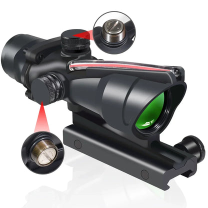 Lunette de Visée 4x32 Red Dot avec Fibre Optique - BLACKBEARD OUTDOOR INDUSTRIES