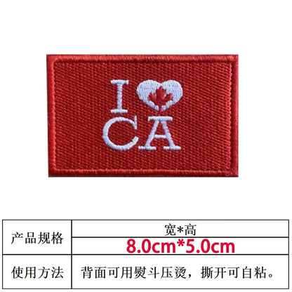 Patch Drapeau Canada – Brodé avec Velcro ou à Coudre - BLACKBEARD OUTDOOR INDUSTRIES