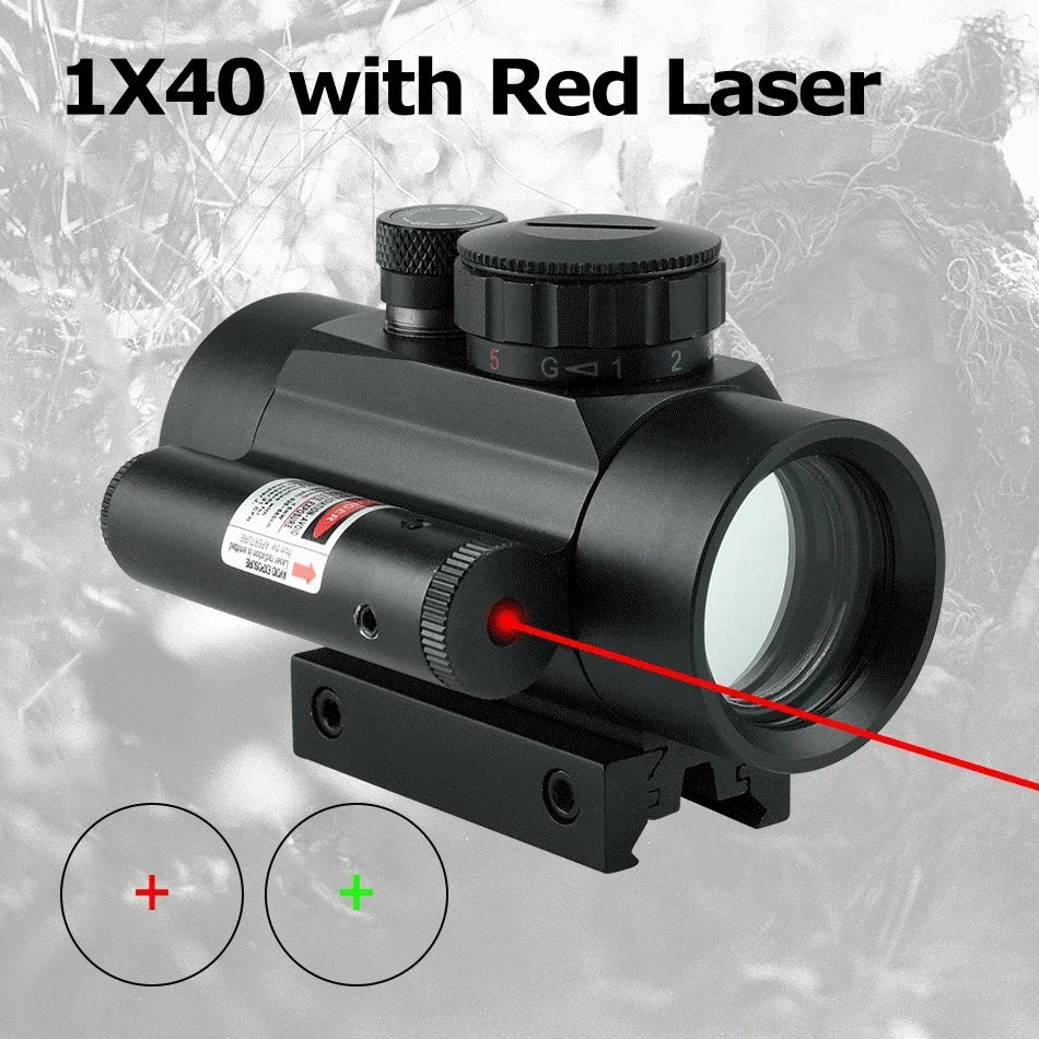 Viseur Red Dot 1x40 avec Laser Intégré - BLACKBEARD OUTDOOR INDUSTRIES