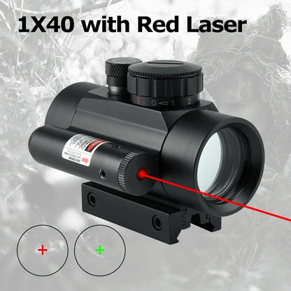 Viseur Red Dot 1x40 avec Laser Intégré - BLACKBEARD OUTDOOR INDUSTRIES
