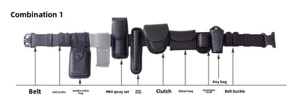 Set de Ceinture Tactique Modulaire pour Forces de l'Ordre - 8 en 1 avec Poche pour Chargeur et Étui à Menottes BLACKBEARD OUTDOOR INDUSTRIES
