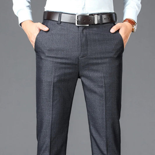 Pantalon de Costume Homme – Coupe Droite, Taille Haute, Élégance Classique – Pantalon de Bureau Formelle et Chic – Tailles Plus Disponible BLACKBEARD OUTDOOR INDUSTRIES