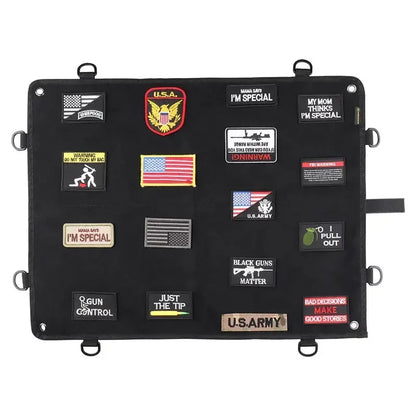 Panneau de Rangement pour Patchs Tactiques – Support en Velcro pour Collection de Médailles, Emblèmes et Insignes Militaires - BLACKBEARD OUTDOOR INDUSTRIES