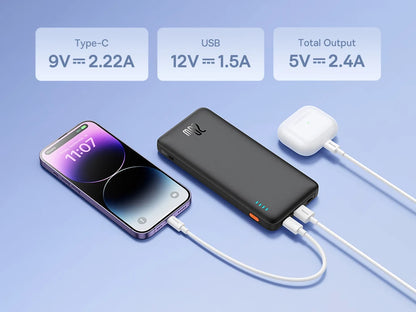 Baseus Airpow Power Bank 10000mAh / 20000mAh – Charge Rapide 20W avec Câbles Intégrés - BLACKBEARD OUTDOOR INDUSTRIES