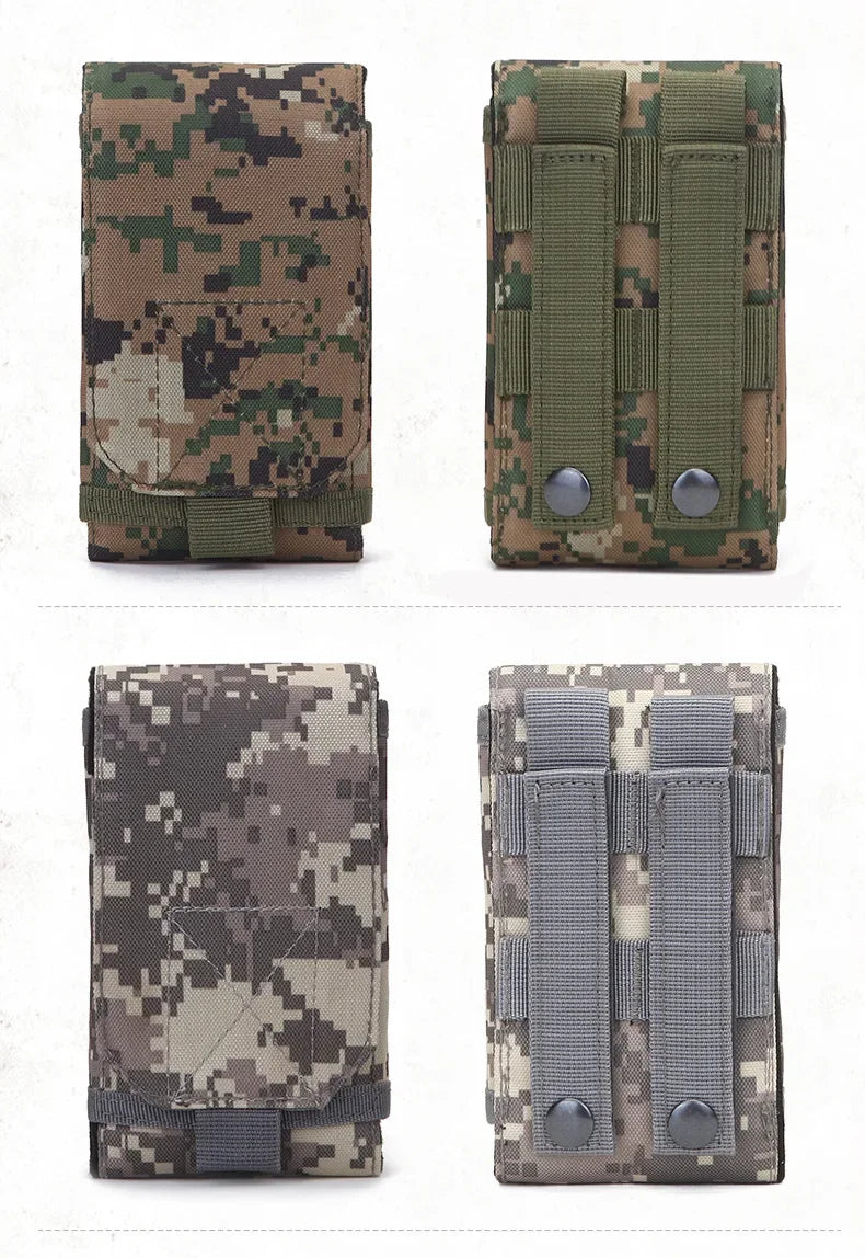 Poche Tactique Outdoor – Support Téléphone Camouflage pour Ceinture – Étui Étanche en Nylon 600D pour Sports, Chasse et Activités Extérieures - BLACKBEARD OUTDOOR INDUSTRIES