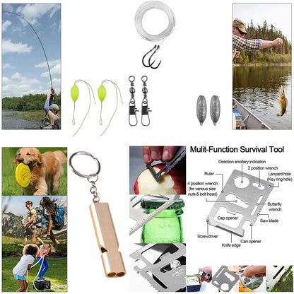 Kit de Survie d’Urgence Professionnel – Équipement Multifonctionnel Tactique pour Camping, Défense et Premiers Secours - BLACKBEARD OUTDOOR INDUSTRIES