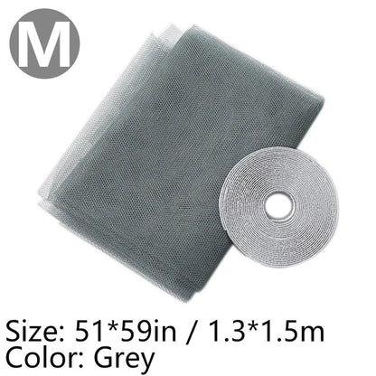 Rideau Anti-Moustiques Auto-adhésif - Filet de Protection Moustiques pour Fenêtre et Porte, DIY, Découpe Libre - BLACKBEARD OUTDOOR INDUSTRIES