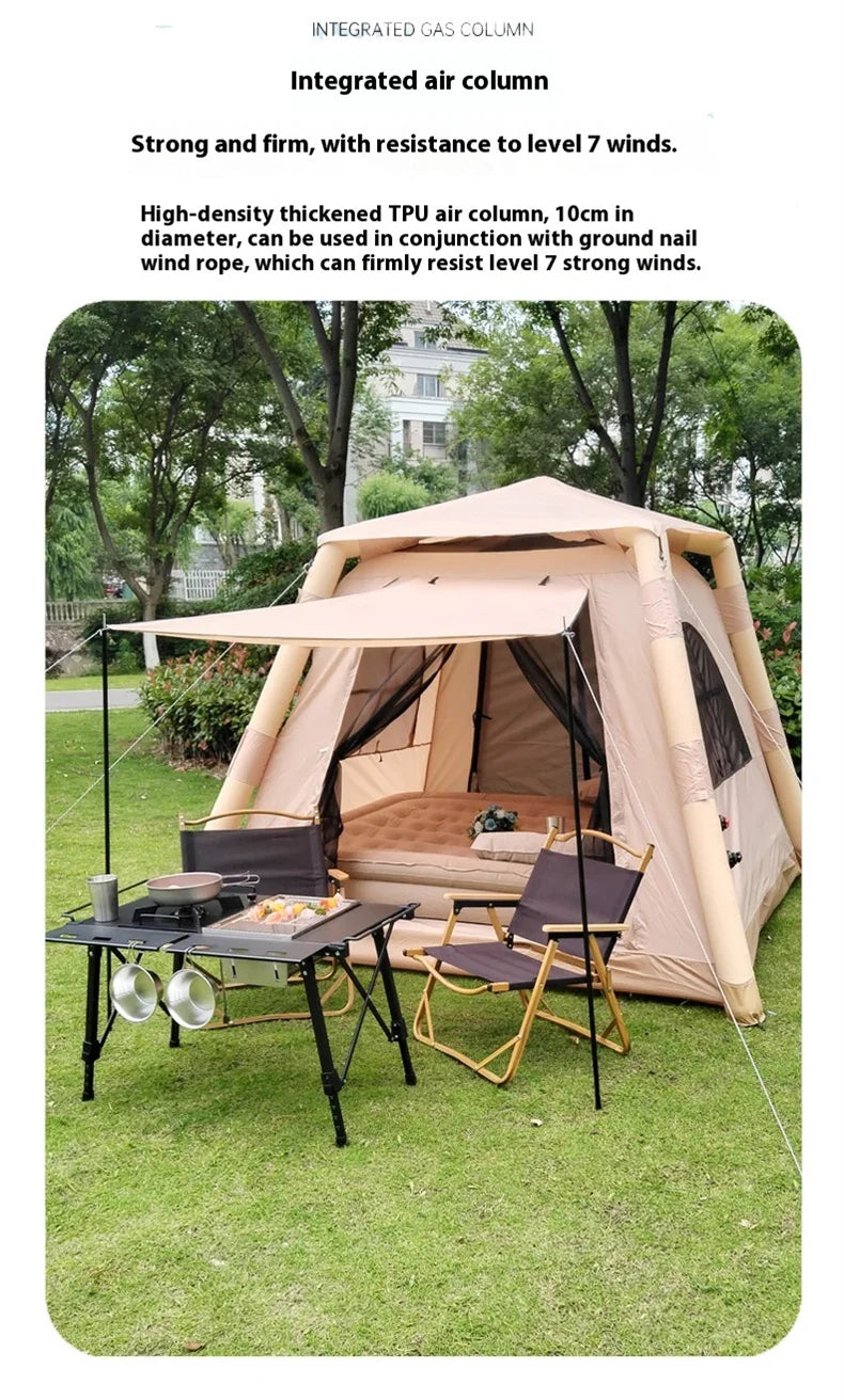 Tente Gonflable Lohascamping pour 4-5 Personnes - Air Shelter Dome Tent - BLACKBEARD OUTDOOR INDUSTRIES