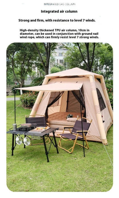 Tente Gonflable Lohascamping pour 4-5 Personnes - Air Shelter Dome Tent - BLACKBEARD OUTDOOR INDUSTRIES
