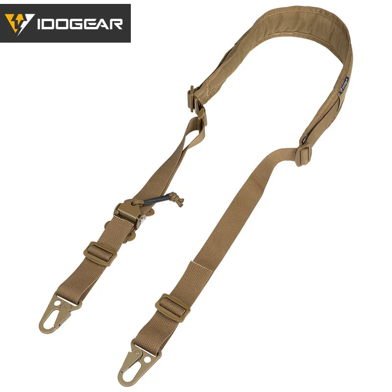 Sangle Tactique IDOGEAR – Modèle Slingster 2 Points – Ajustement Rapide – Coloris Ranger Green - BLACKBEARD OUTDOOR INDUSTRIES