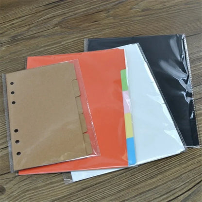 Lot de 5 Intercalaires A5 / A6 – Séparateurs pour Classeur à Anneaux - BLACKBEARD OUTDOOR INDUSTRIES