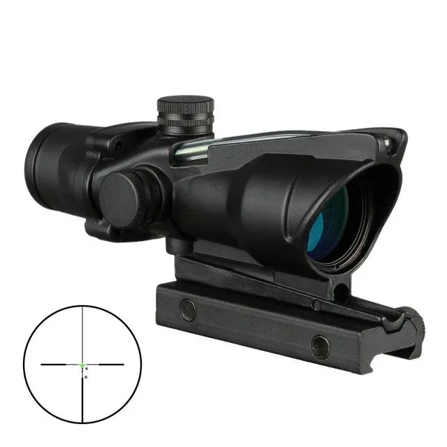 Lunette de Visée 4×32 – Réticule Gravé Illuminé Rouge/Vert – Fibre Optique Ma boutique