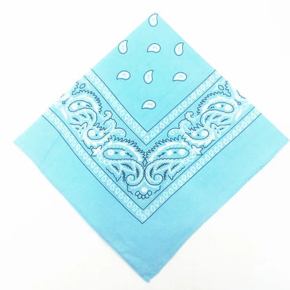 Bandana Carré Hip Hop en Coton – 54x54 cm, Imprimé Paisley - BLACKBEARD OUTDOOR INDUSTRIES