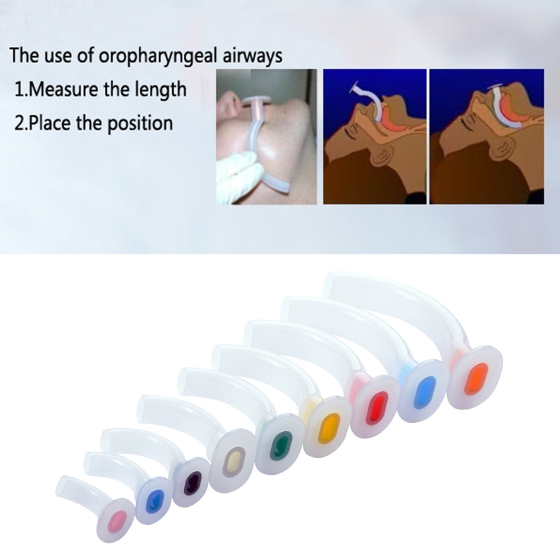 Pack de 9 Tubes Oro-pharyngés Jetables Guedel – Couleur Blanche – Guide Premiers Secours Ma boutique