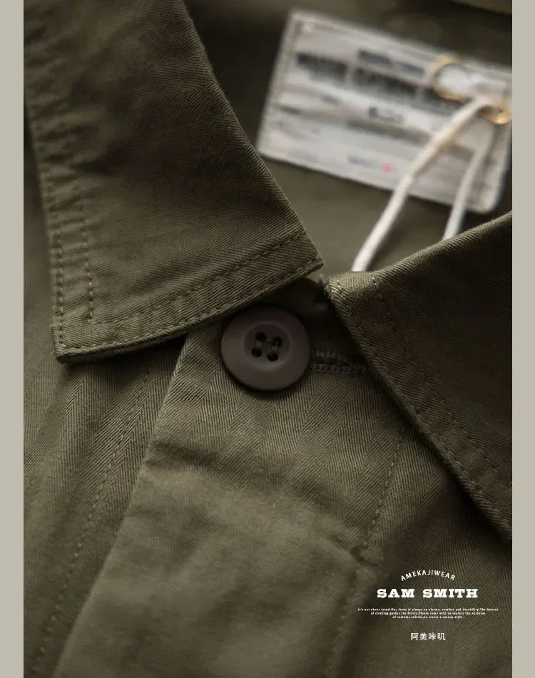 Veste Casual Vintage Amekaji Multi-Poches pour Homme - TCU - BLACKBEARD OUTDOOR INDUSTRIES