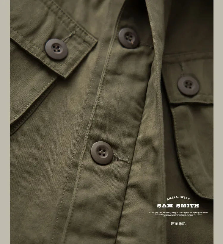 Veste Casual Vintage Amekaji Multi-Poches pour Homme - TCU - BLACKBEARD OUTDOOR INDUSTRIES
