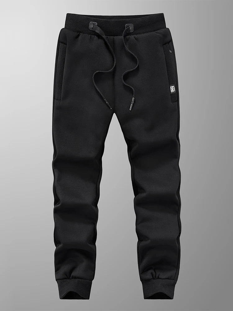 Pantalon Jogging Homme Hiver | Grandes Tailles 6XL-8XL | Épais, Doublé Polaire, Coton Stretch | Poches Zippées - BLACKBEARD OUTDOOR INDUSTRIES