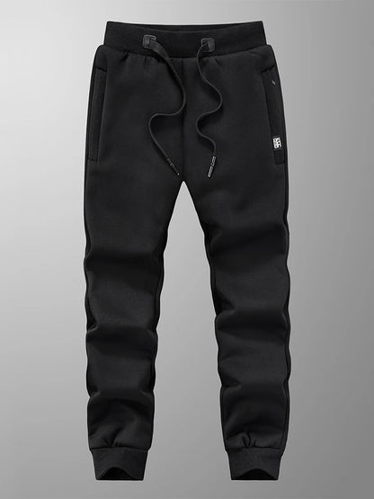 Pantalon Jogging Homme Hiver | Grandes Tailles 6XL-8XL | Épais, Doublé Polaire, Coton Stretch | Poches Zippées - BLACKBEARD OUTDOOR INDUSTRIES