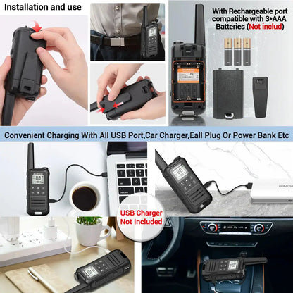 Baofeng F22 - Talkie-Walkie Portable PMR/FRS - Longue Portée et Multifonctions Ma boutique