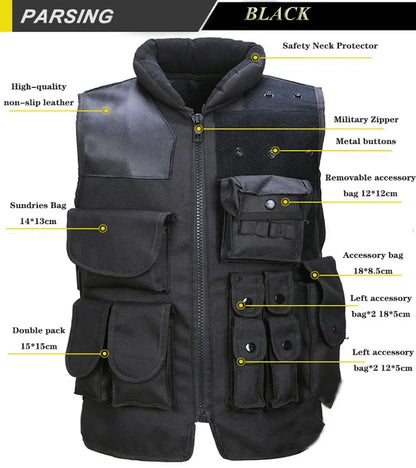 Gilet Tactique d’Intervention Type SWAT / SAS – Modèle Adulte & Enfant Ma boutique