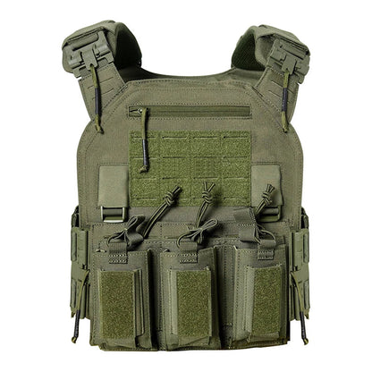 Gilet de Combat 6094 Tactique - Gilet Détachable Rapide avec Système Laser Cut et Porte-Plaque de Protection - Équipement Tactique Noir BLACKBEARD OUTDOOR INDUSTRIES