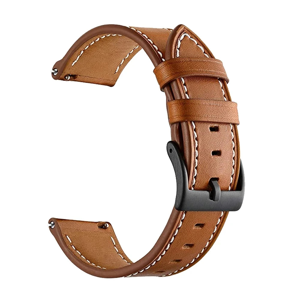 Bracelet en Cuir et Silicone 20mm/22mm pour Montres Huawei, Amazfit et Samsung Galaxy Watch BLACKBEARD OUTDOOR INDUSTRIES