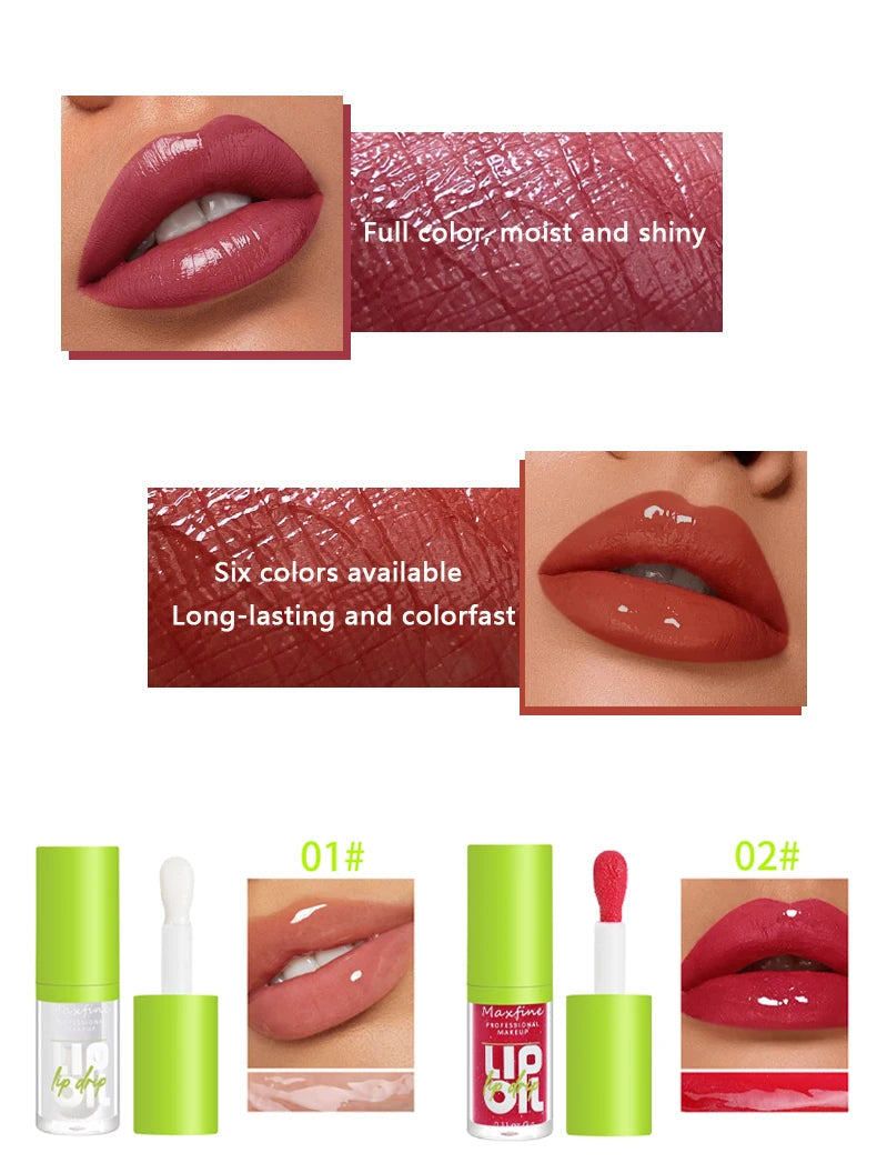 6-tone moisturizing lip gloss luminous oil lip gloss, moisturizing transparent liquid lip gloss, natural lip enhancer, make lips BLACKBEARD OUTDOOR INDUSTRIES