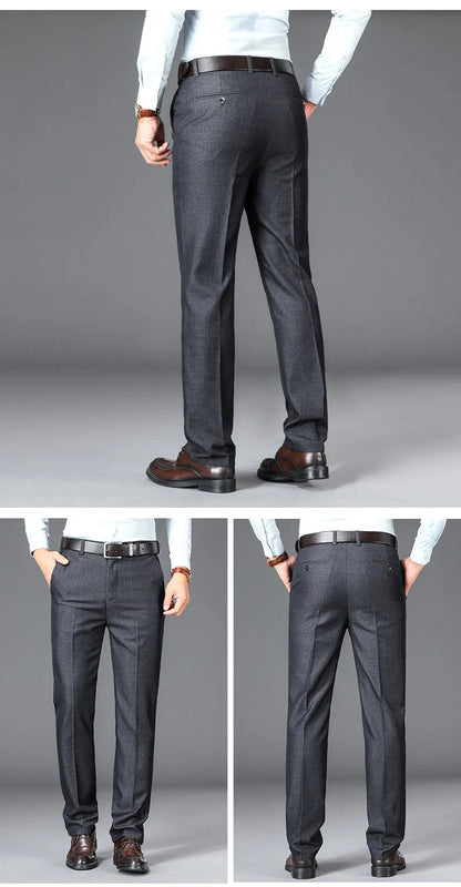 Pantalon de Costume Homme – Coupe Droite, Taille Haute, Élégance Classique – Pantalon de Bureau Formelle et Chic – Tailles Plus Disponible BLACKBEARD OUTDOOR INDUSTRIES