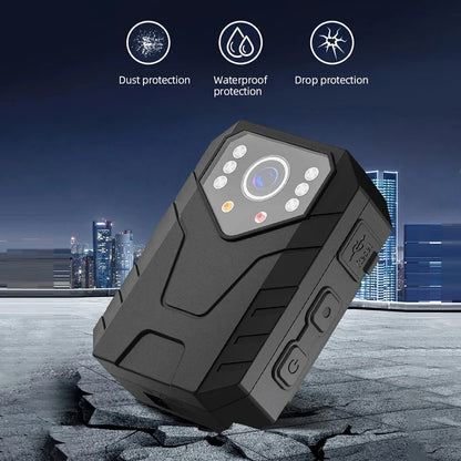 Mini Caméra Corporelle Full HD 1080P avec Vision Nocturne – Enregistreur Vidéo, Caméra de Sécurité pour Garde, Police, et Application Environnementale - BLACKBEARD OUTDOOR INDUSTRIES