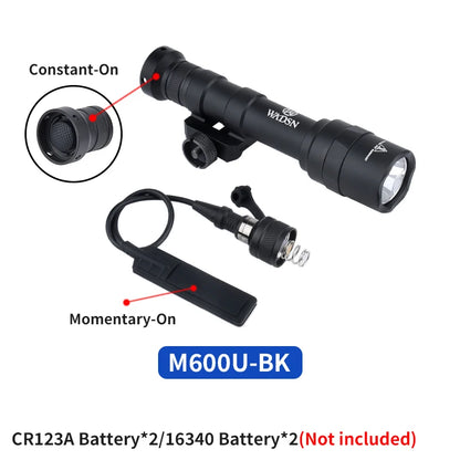 Lampe Tactique WADSN M300A – Mini Scout Light Type SureFire pour Rail 20mm - BLACKBEARD OUTDOOR INDUSTRIES