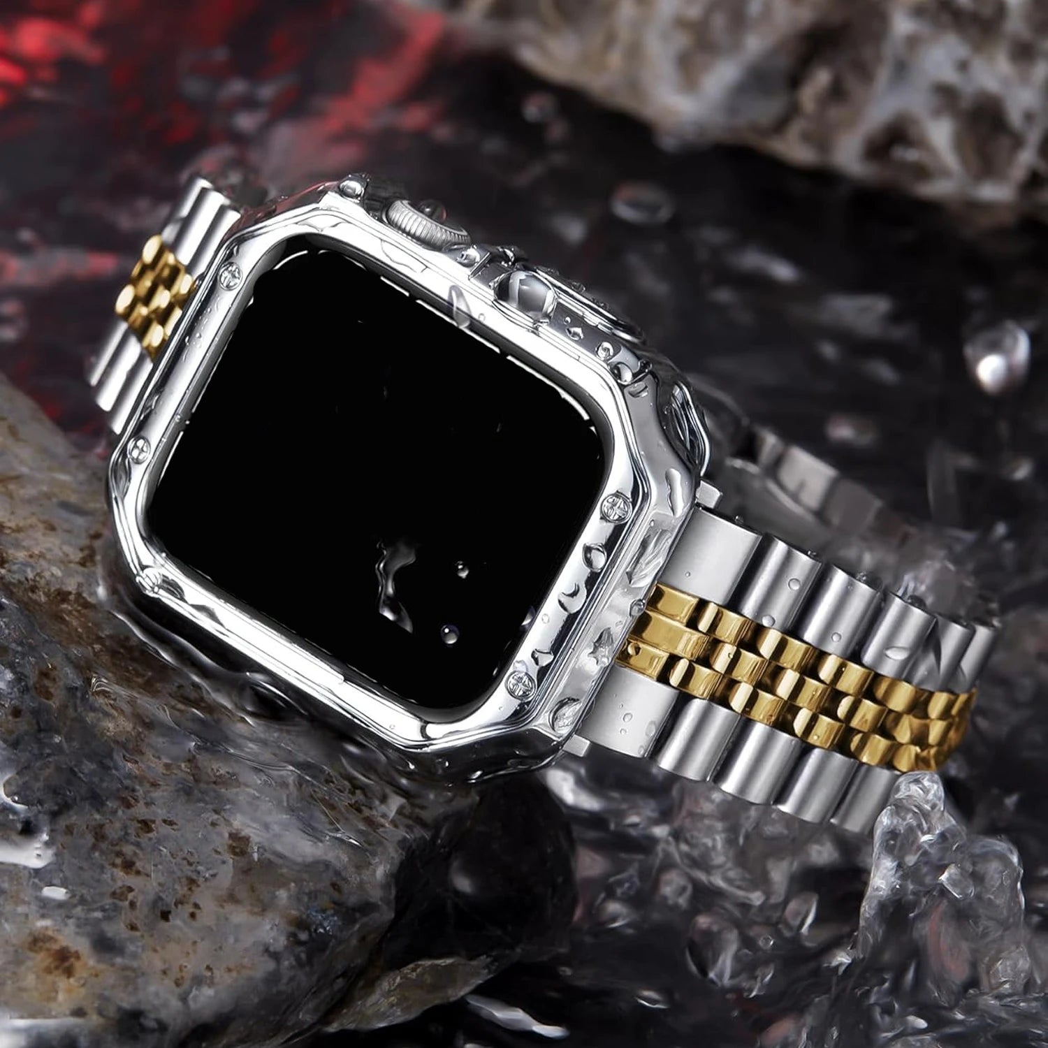 Bracelet en Acier Inoxydable pour Apple Watch – Bandes Métalliques pour iWatch Ultra / Series 10/9/8/7/6/5/4/3/SE BLACKBEARD OUTDOOR INDUSTRIES